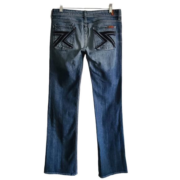 7 FOR ALL MANKIND Boot Cut Jeans U170BD055U-055U‎ Women's 29 - Picture 1 of 13